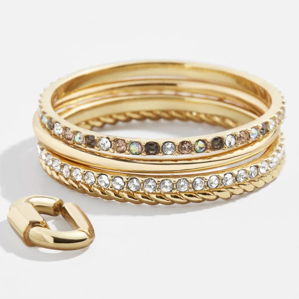 BaubleBar Nodo Ring Set - Size 8